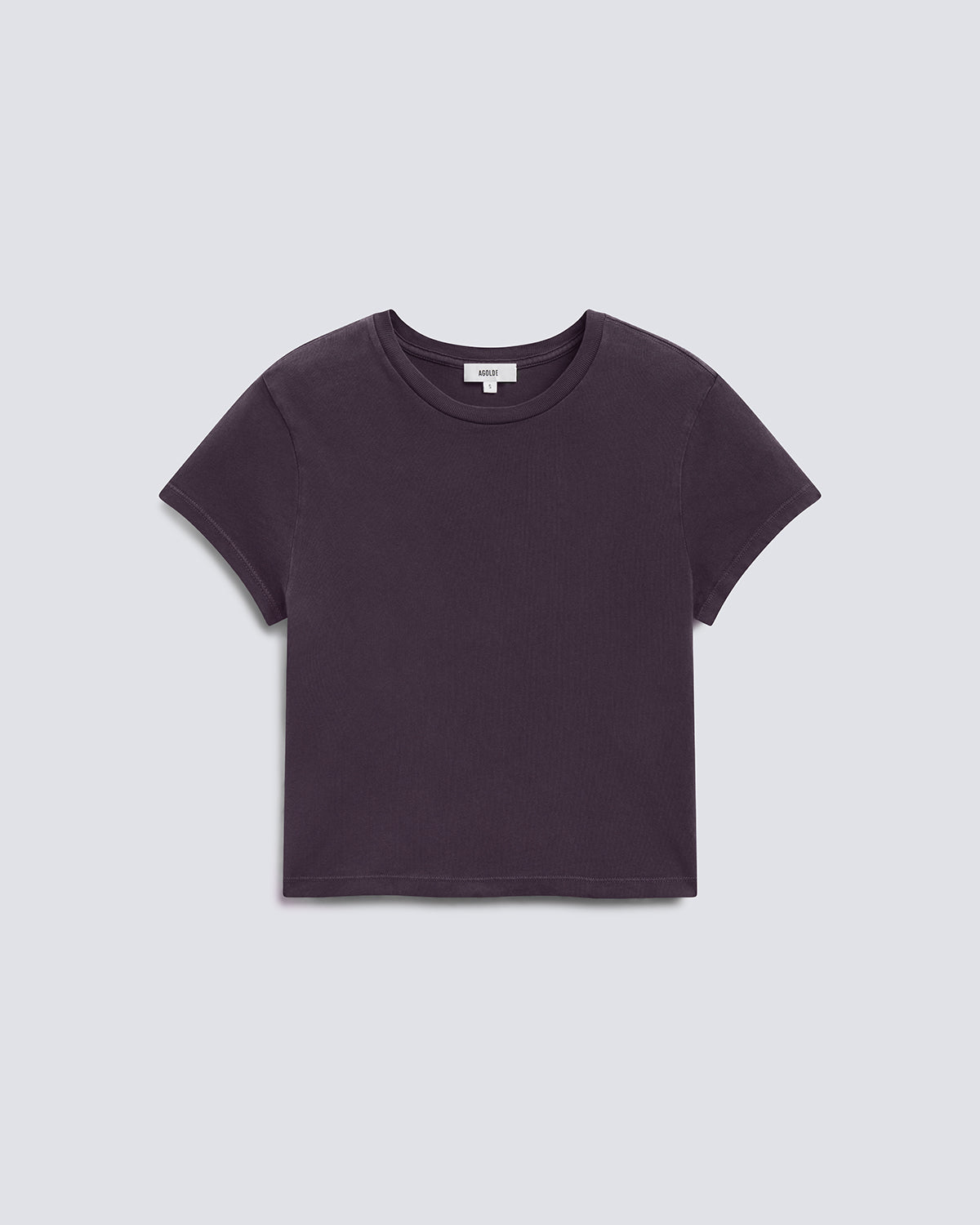 agolde-adine-shrunken-damen-t-shirt-shade-grau image 6