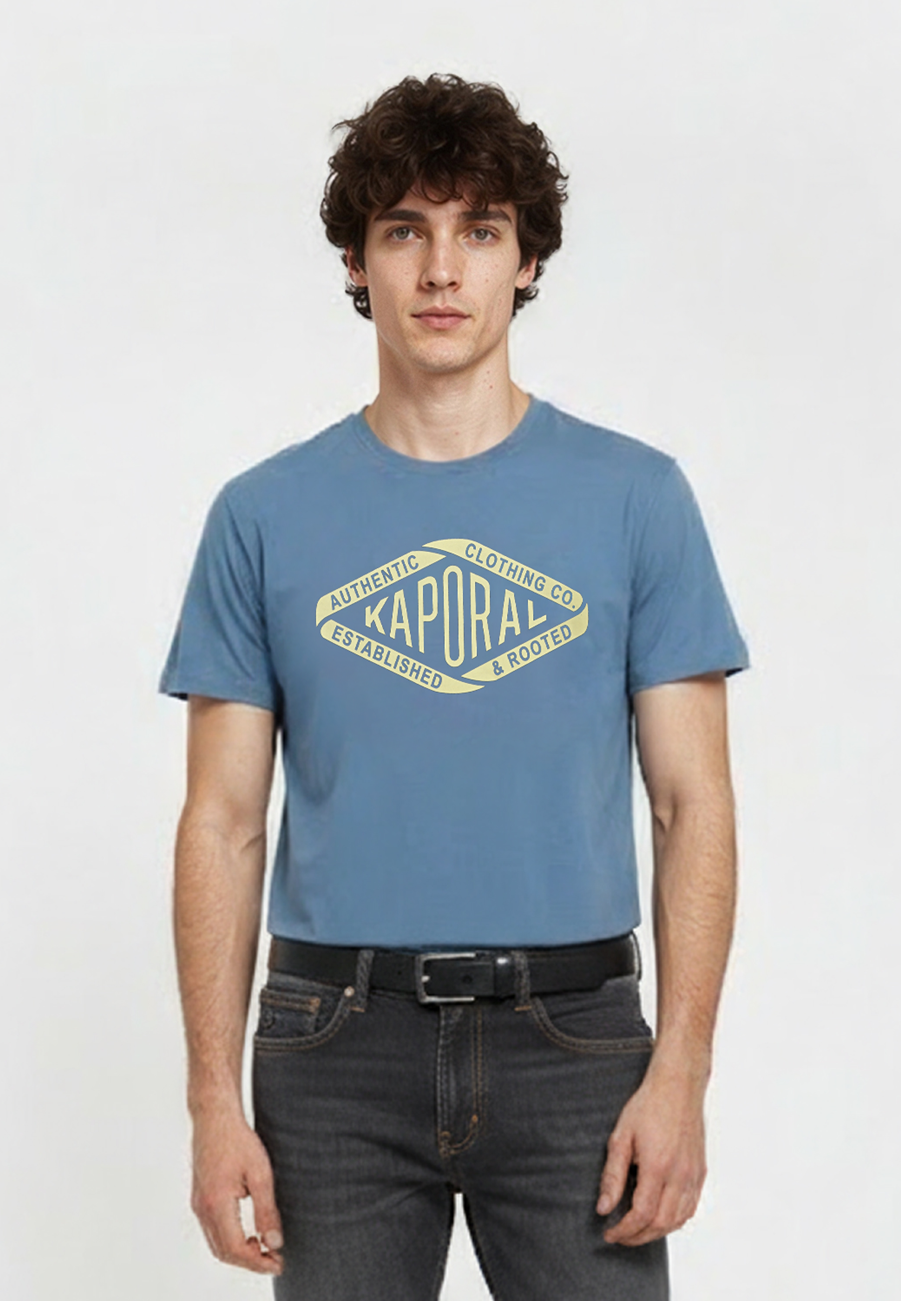 kaporal-raz-regular-t-shirt-herren-blau-rustique-baumwolle image 2