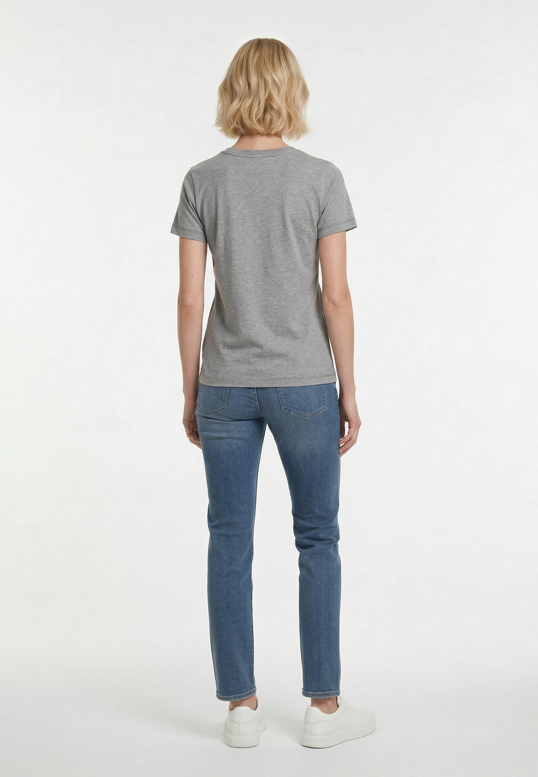 kaporal-krak-t-shirt-grau-meliert-stretch-slim-damen image 2