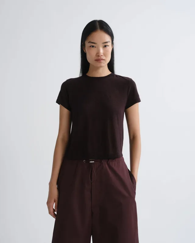 agolde-adine-shrunken-tee-t-shirt-ristretto-tencel image 1