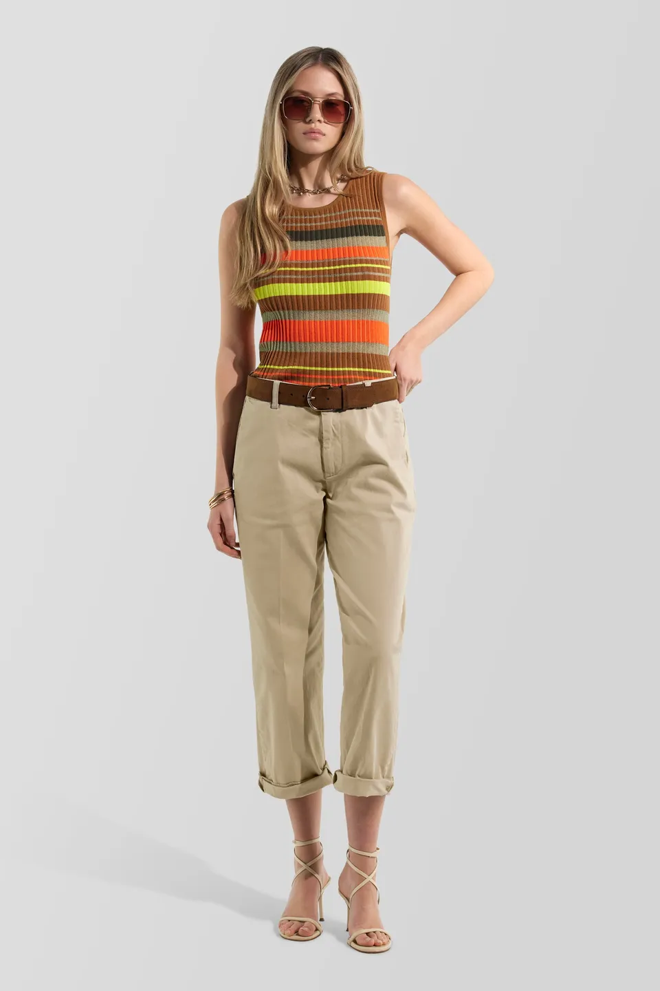 gas-zaira-pant-4846-chino-damen-regular-fit-baumwolle-stretch image 1
