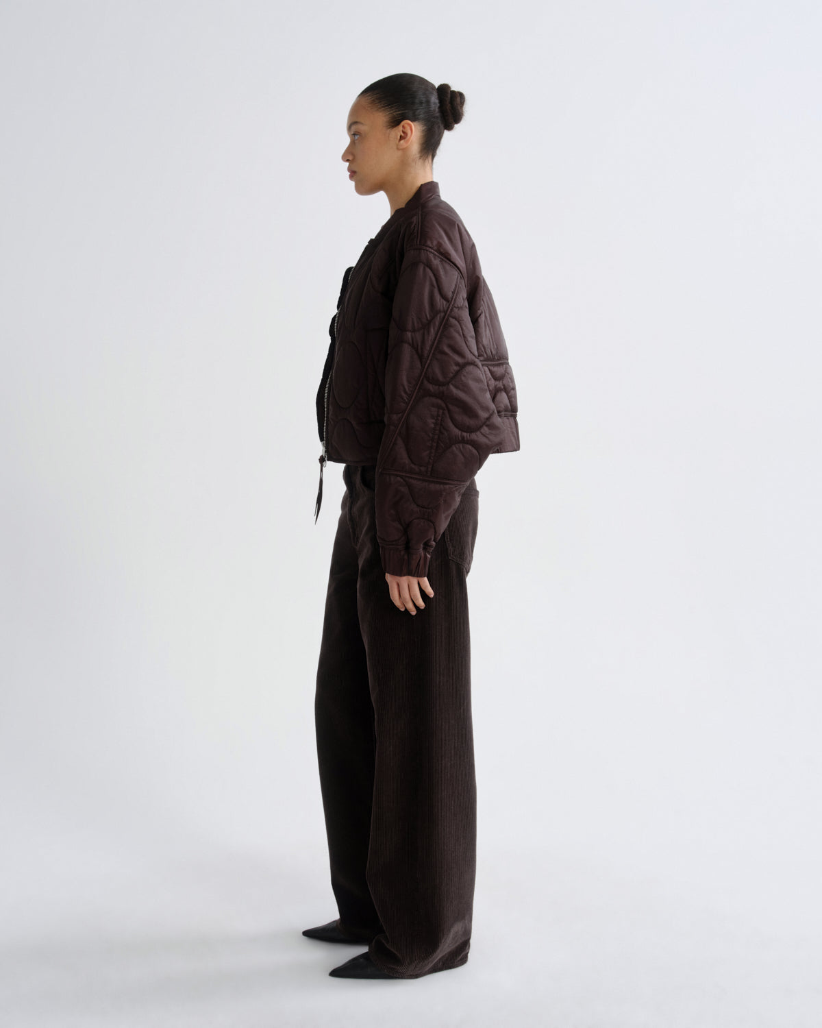 agolde-iona-quilted-jacket-deep-roast-braun image 4