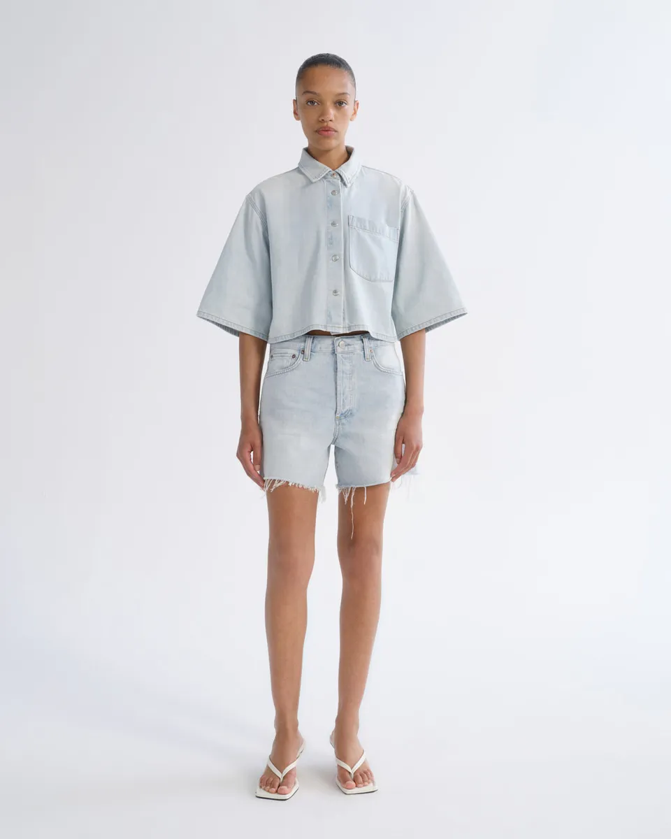 agolde-nye-short-recall-damen-jeansshorts-hellblau-relaxed image 1
