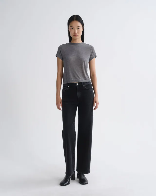 agolde-harper-straight-jeans-generation-schwarz image 1