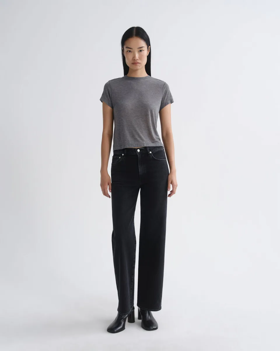 agolde-harper-straight-jeans-generation-schwarz image 1