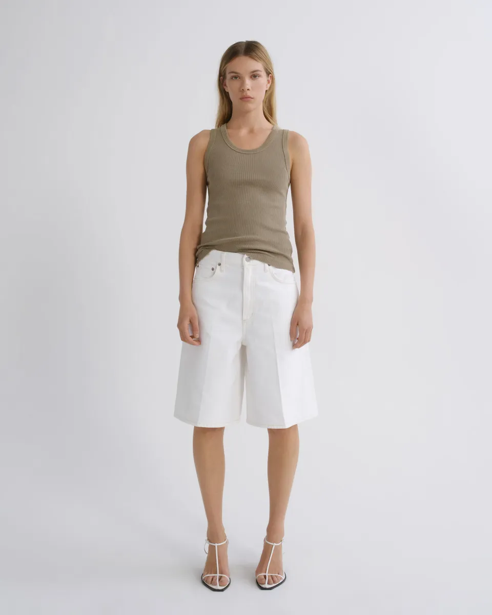 agolde-nolan-short-milkshake-wei-high-waist-damen image 1