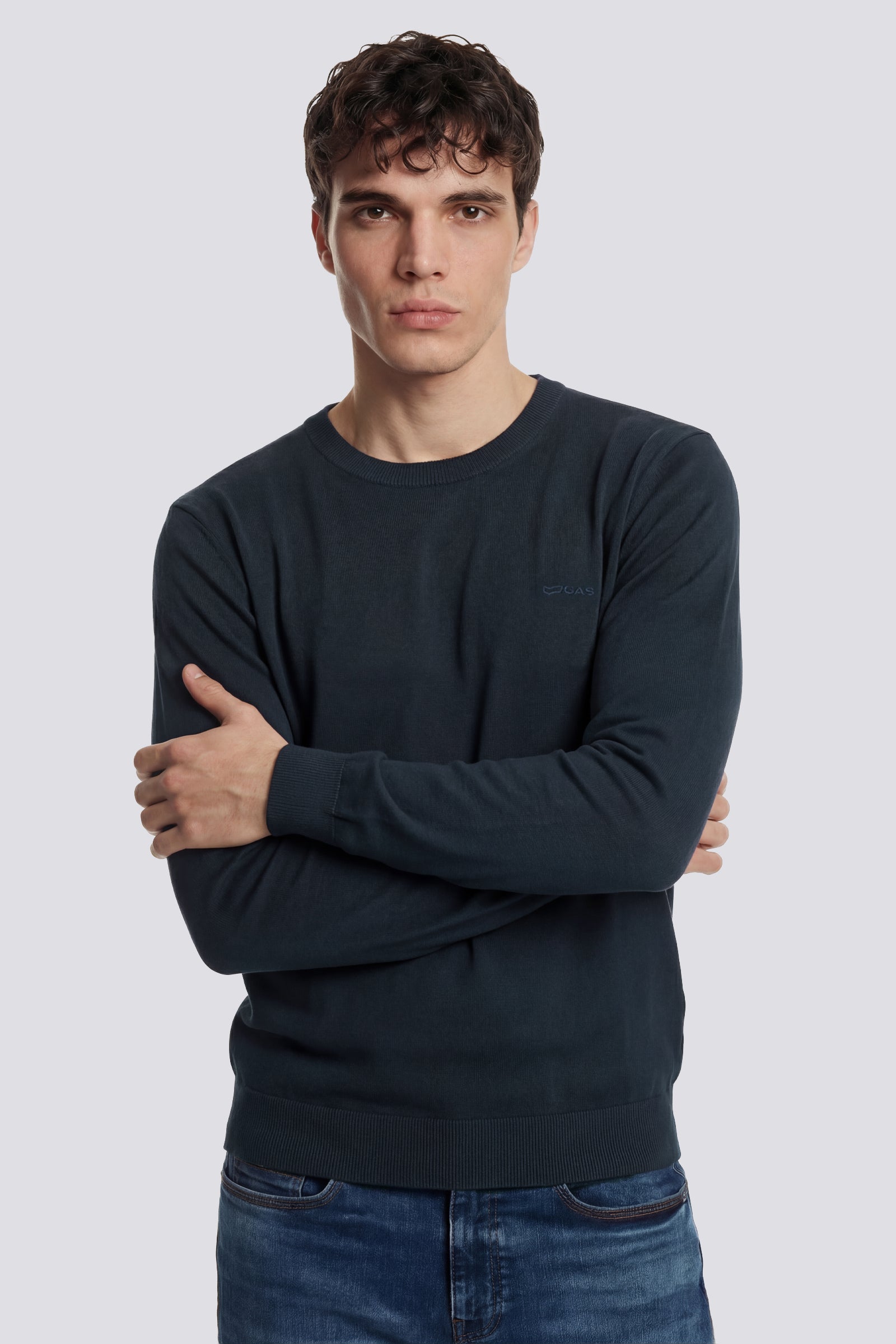 gas-avier-round-back-4706-herren-pullover-baumwolle-rundhals image 1