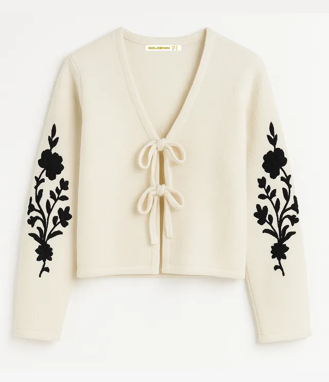 goldenim-paris-femme-gilet-maille-brod-blanc-weste-wei image 1