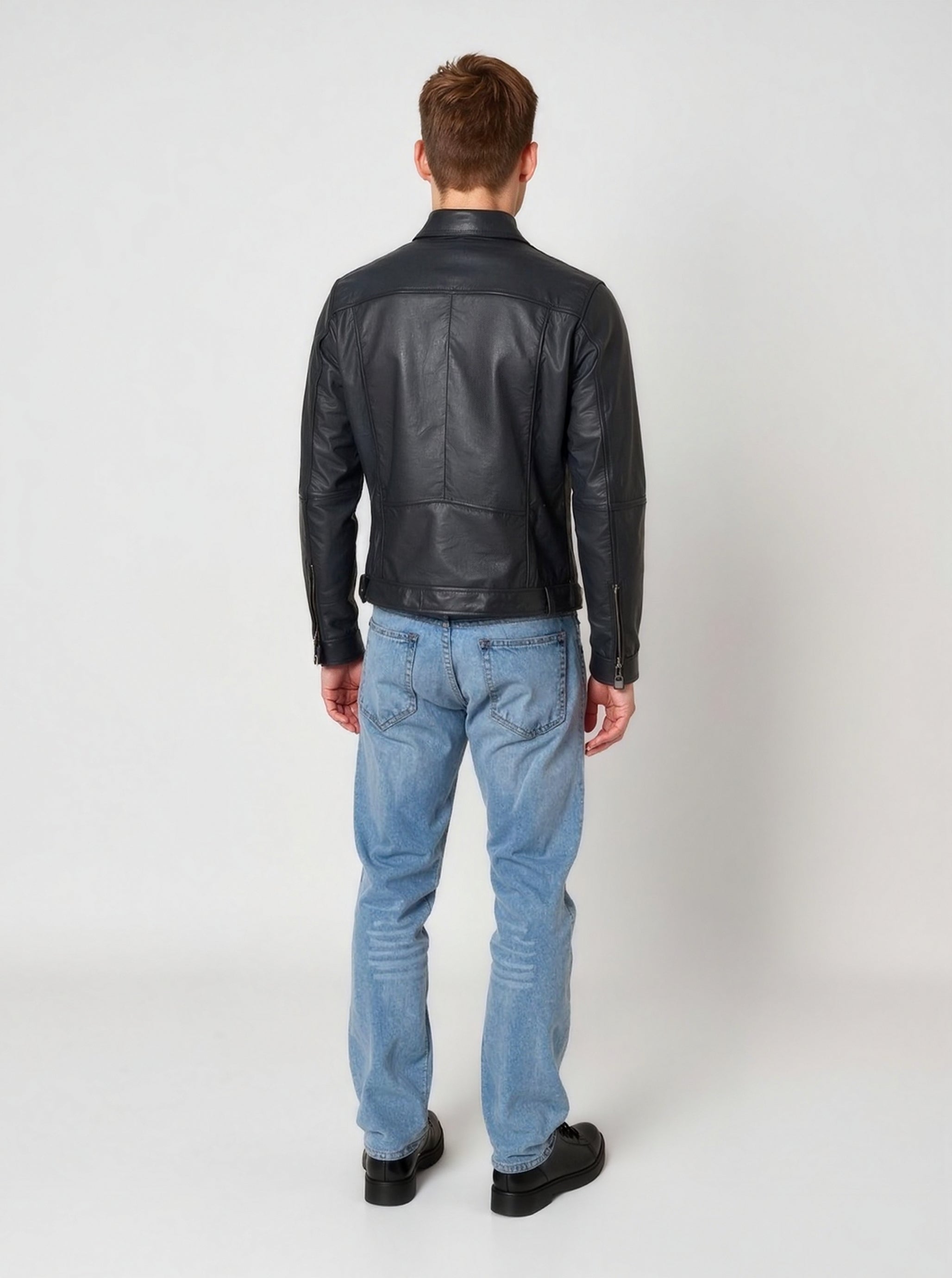 kaporal-boddy-lederjacke-schwarz-herren-lammleder image 3