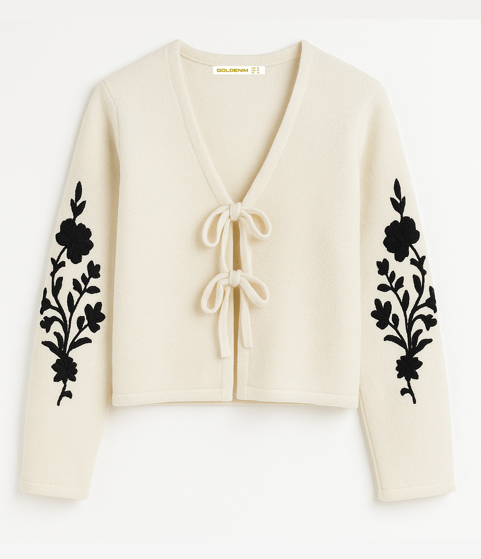 goldenim-paris-femme-gilet-maille-brod-blanc-weste-wei image 1