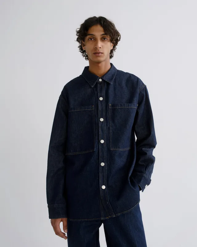 agolde-atticus-shirt-rinse-jeanshemd-eco-indigo image 1