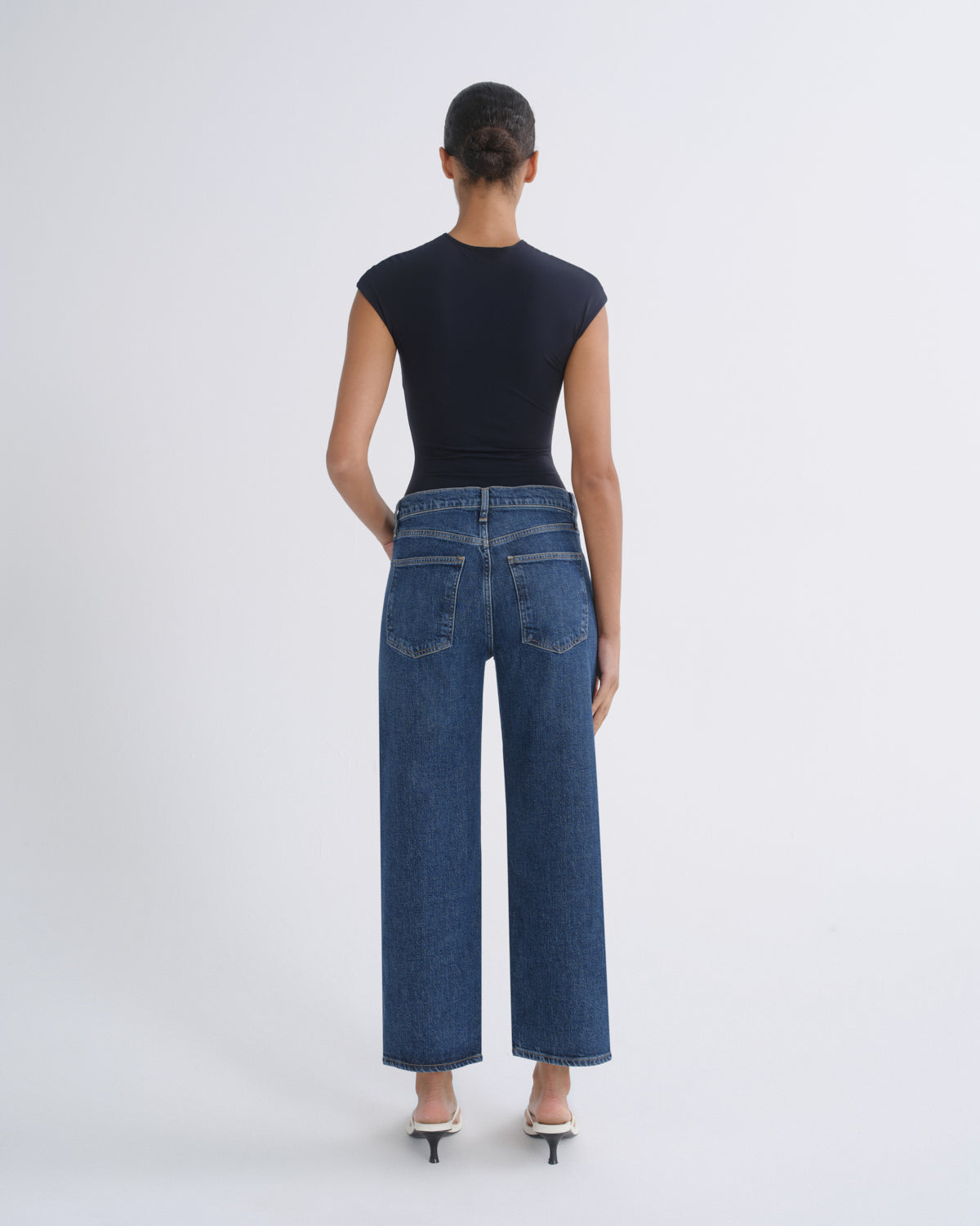 agolde-harper-crop-comfort-stretch-jeans-echo-dunkelblau image 2