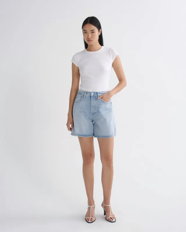 agolde-dame-jeansshorts-convert-hellblau-damen image 1