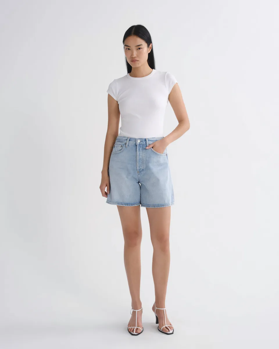 agolde-dame-jeansshorts-convert-hellblau-damen image 1