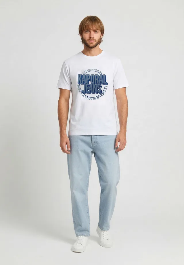 kaporal-tyler-t-shirt-herren-wei-baumwolle-regular image 1