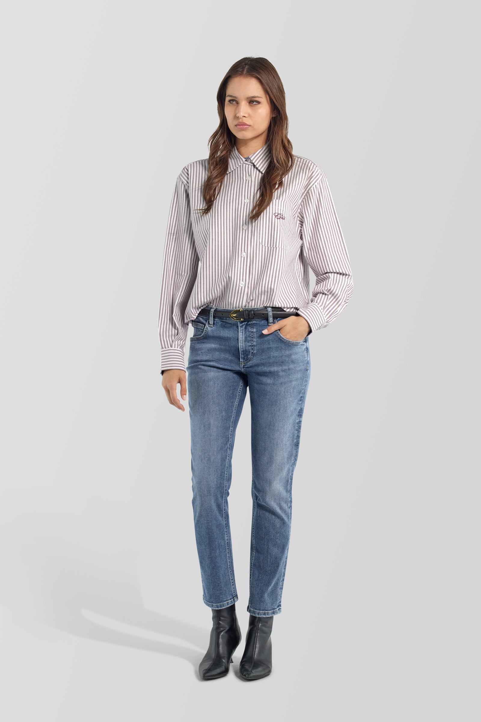 gas-nami-shirt-st66-hemd-damen-streifen-oxford image 1