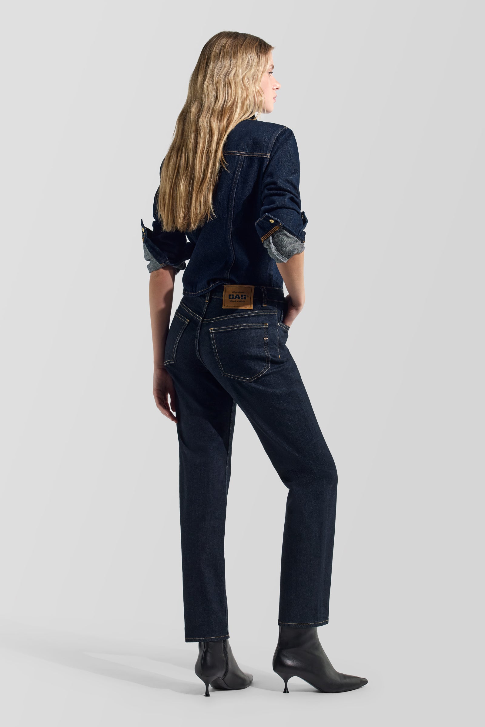 gas-beth-10mo-jeans-slim-damen-rinse-dunkelblau image 2
