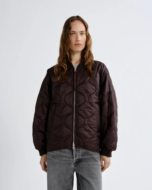 agolde-isla-quilted-jacket-jacke-deep-roast-braun image 1