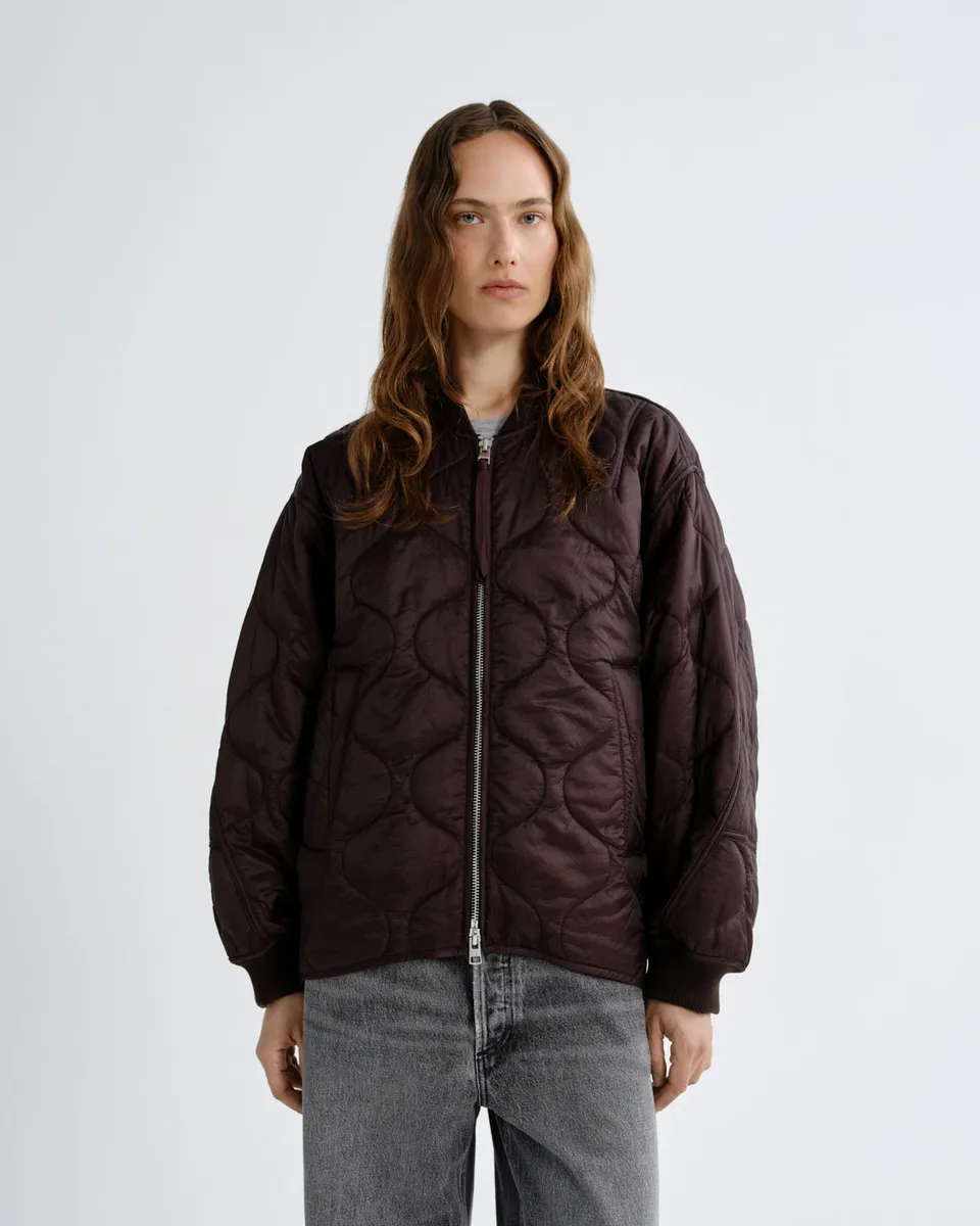 agolde-isla-quilted-jacket-jacke-deep-roast-braun image 1