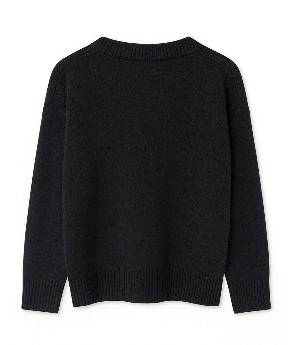 goldenim-paris-femme-noir-tricot-weste-schwarz image 2