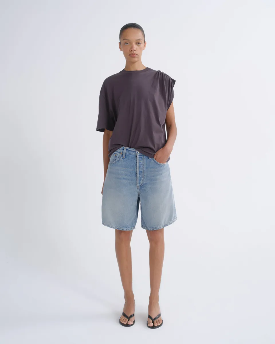 agolde-indra-short-flyweight-shorts-reset-indigo-damen image 1