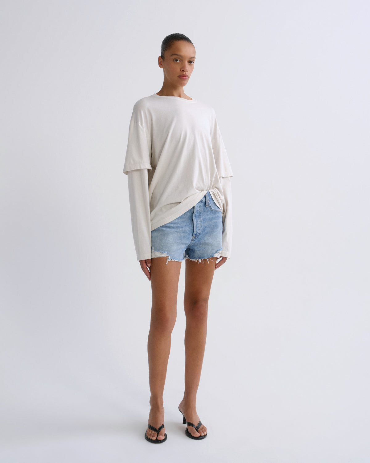 agolde-parker-jeansshorts-animate-hellblau-high-rise image 3