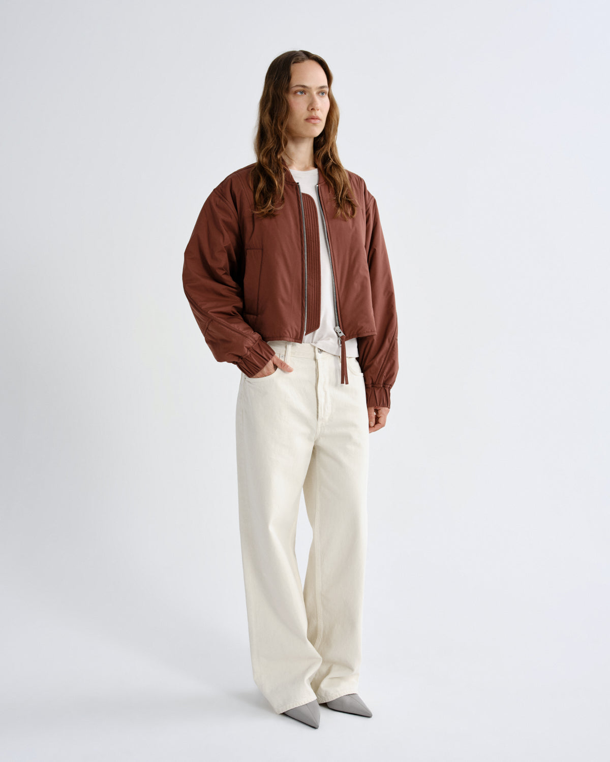 agolde-leni-bomber-jacke-palisander-rostbraun-leicht image 4