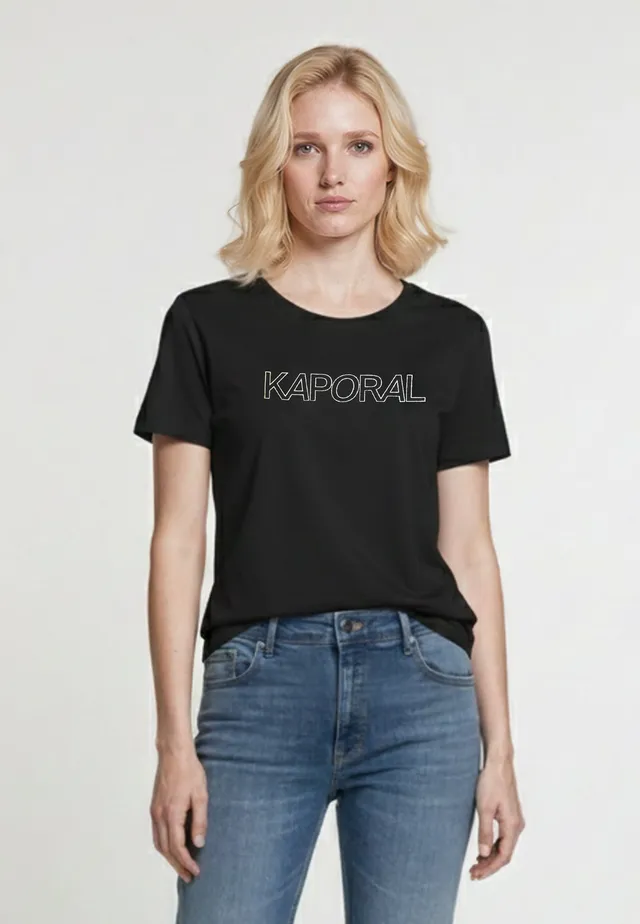 kaporal-faro-t-shirt-schwarz-slim-damen-baumwolle image 1