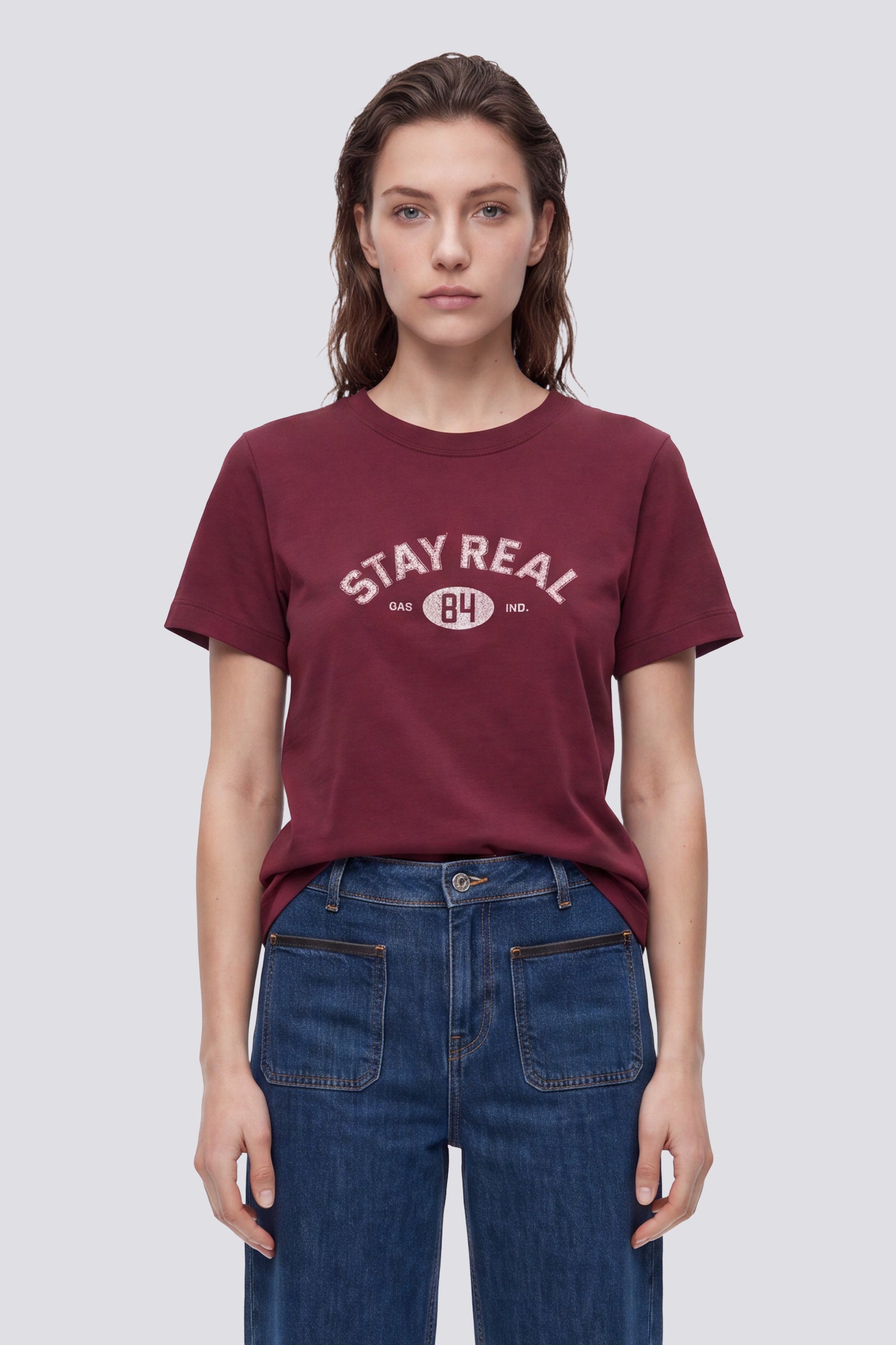 gas-irin-stay-real-2899-t-shirt-damen-regular-baumwolle image 1