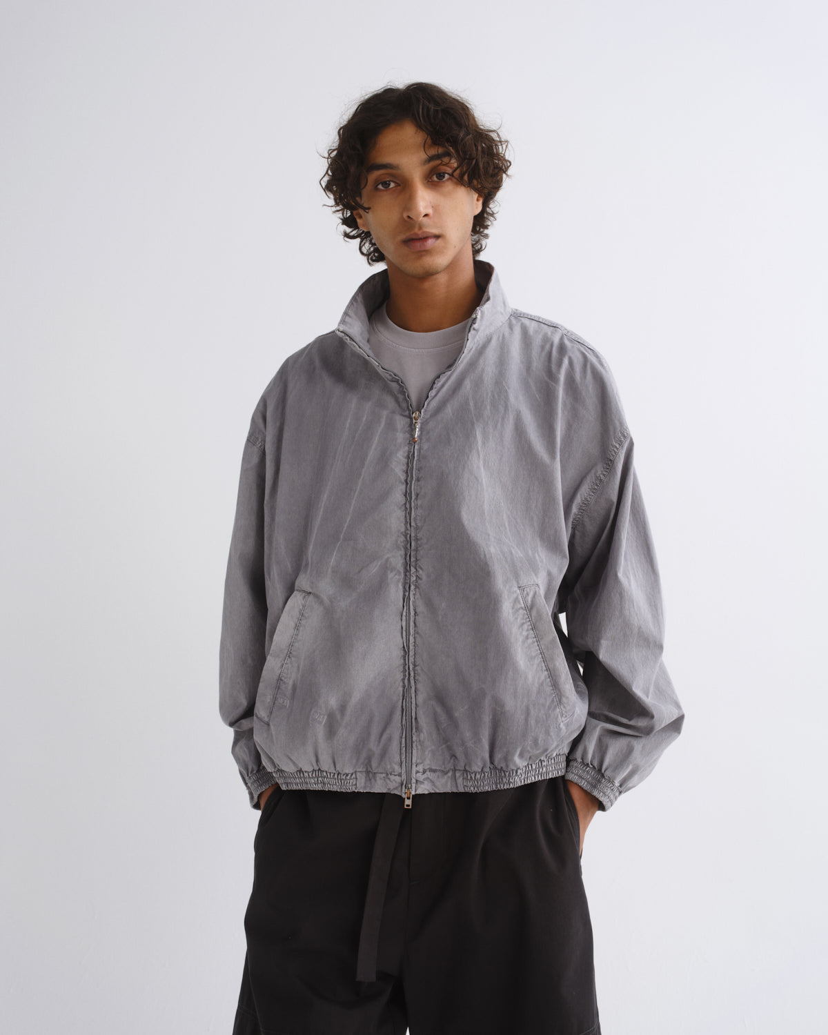 agolde-marshall-creased-counter-windjacke-grau image 1