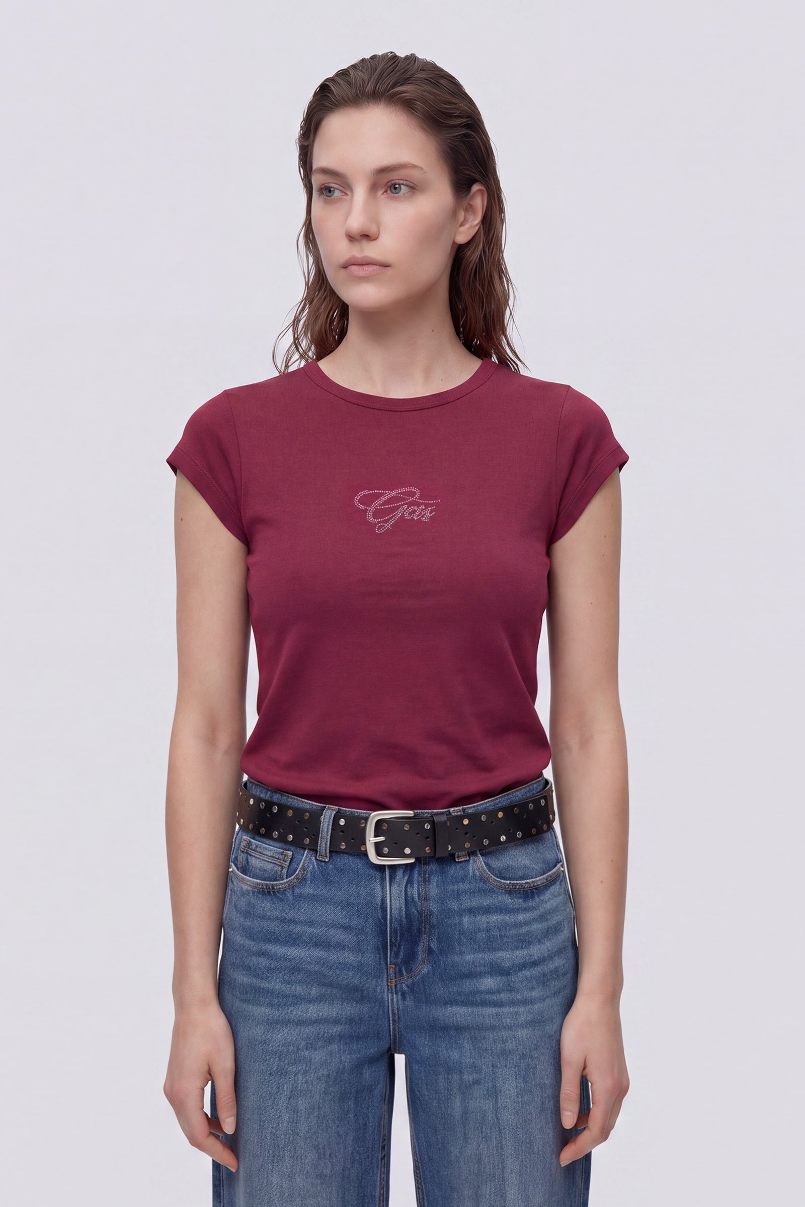 gas-hanike-cap-sl-gas-2899-t-shirt-damen-strass image 1