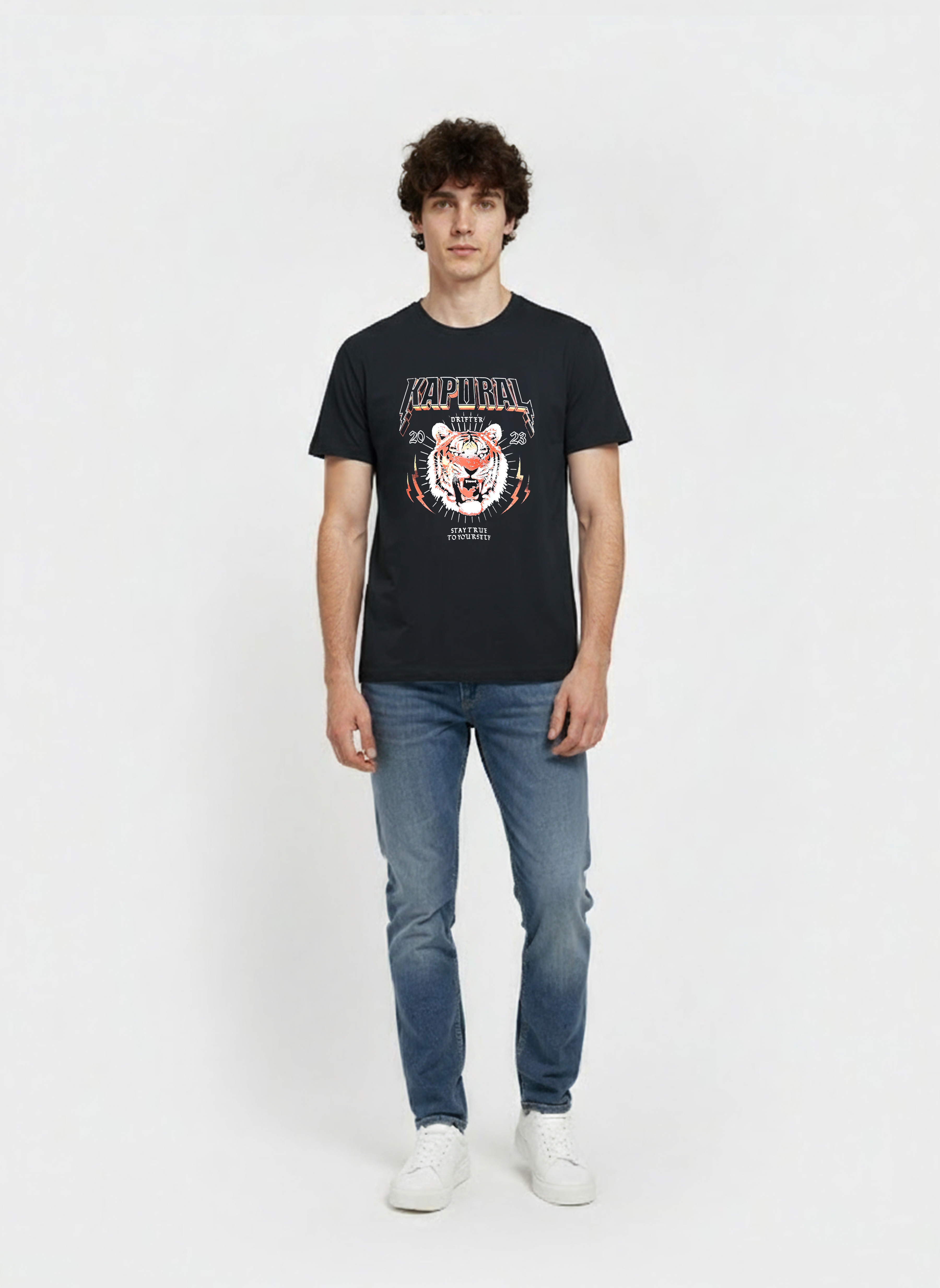 kaporal-costo-t-shirt-herren-schwarz-tiger-regular image 2