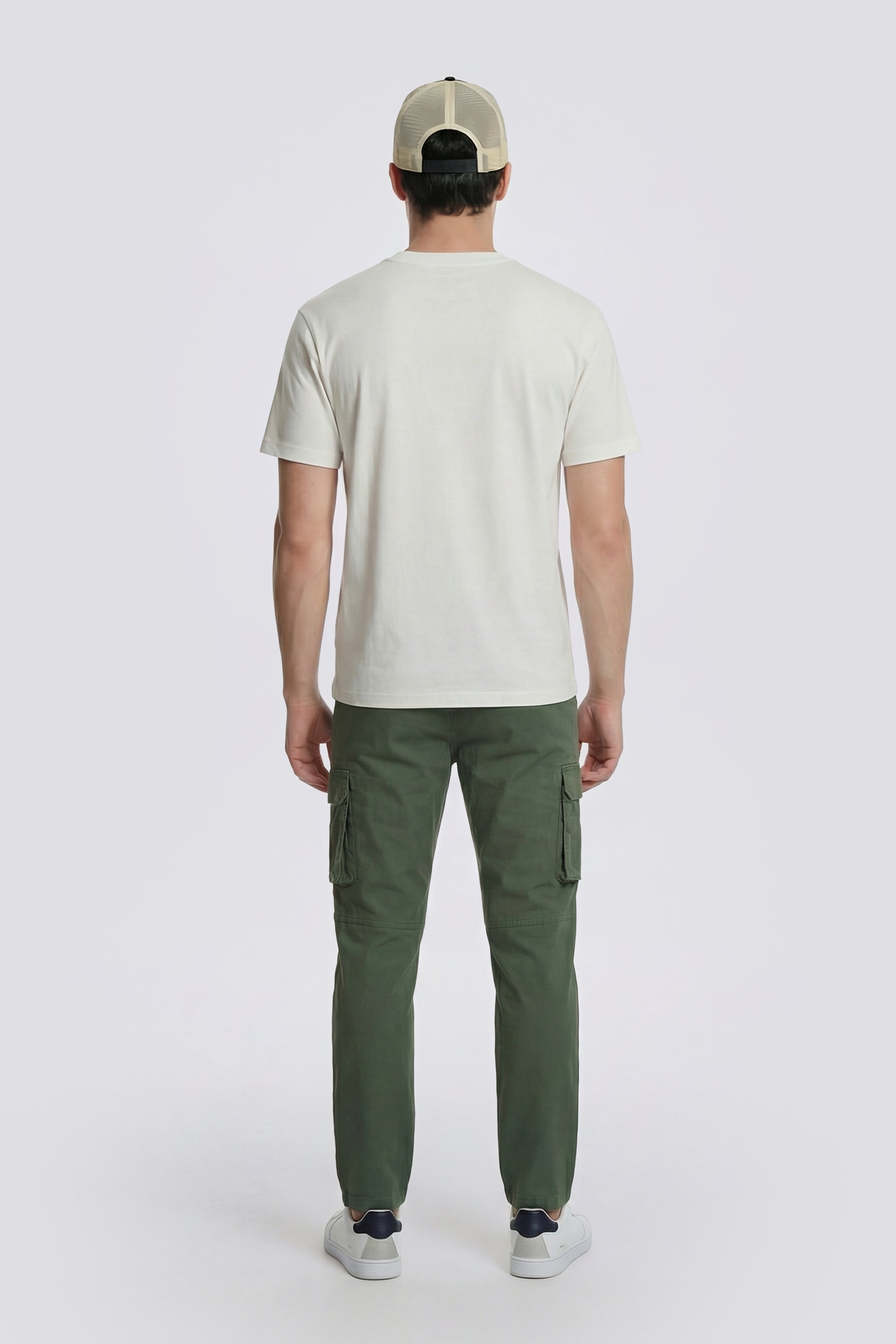 gas-dharis-logo-g-1029-t-shirt-herren-wei-baumwolle image 3