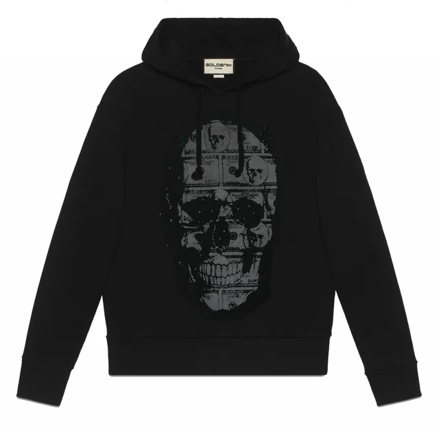 goldenim-paris-homme-sweat-capuche-supr-hoodie-schwarz image 1