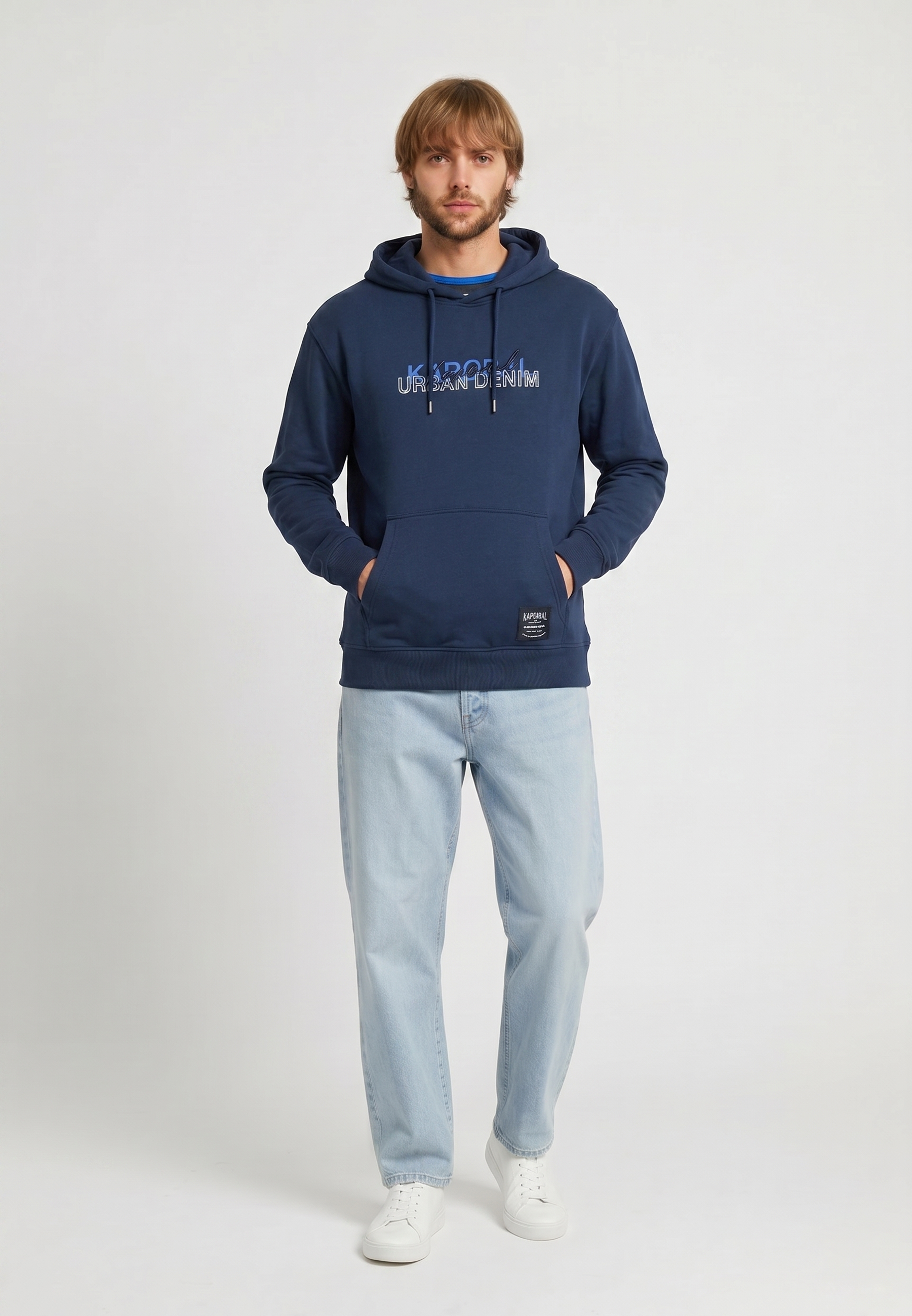 kaporal-ranko-hoodie-navy-herren-mit-logoprint image 1