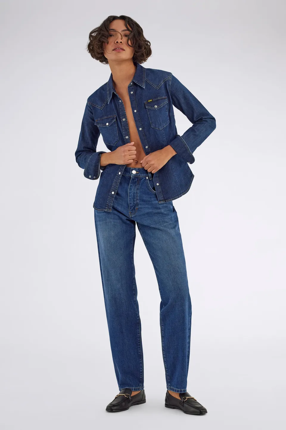 gas-cindy-shirt-65md-damen-jeanshemd-slim image 1