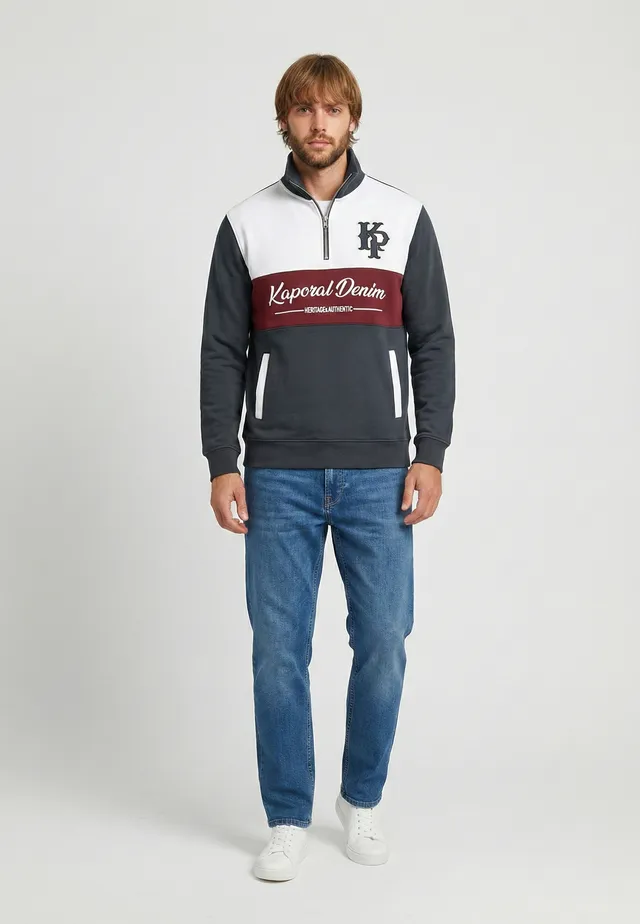 kaporal-kuchan-sweatshirt-herren-marineblau-casual-print image 1