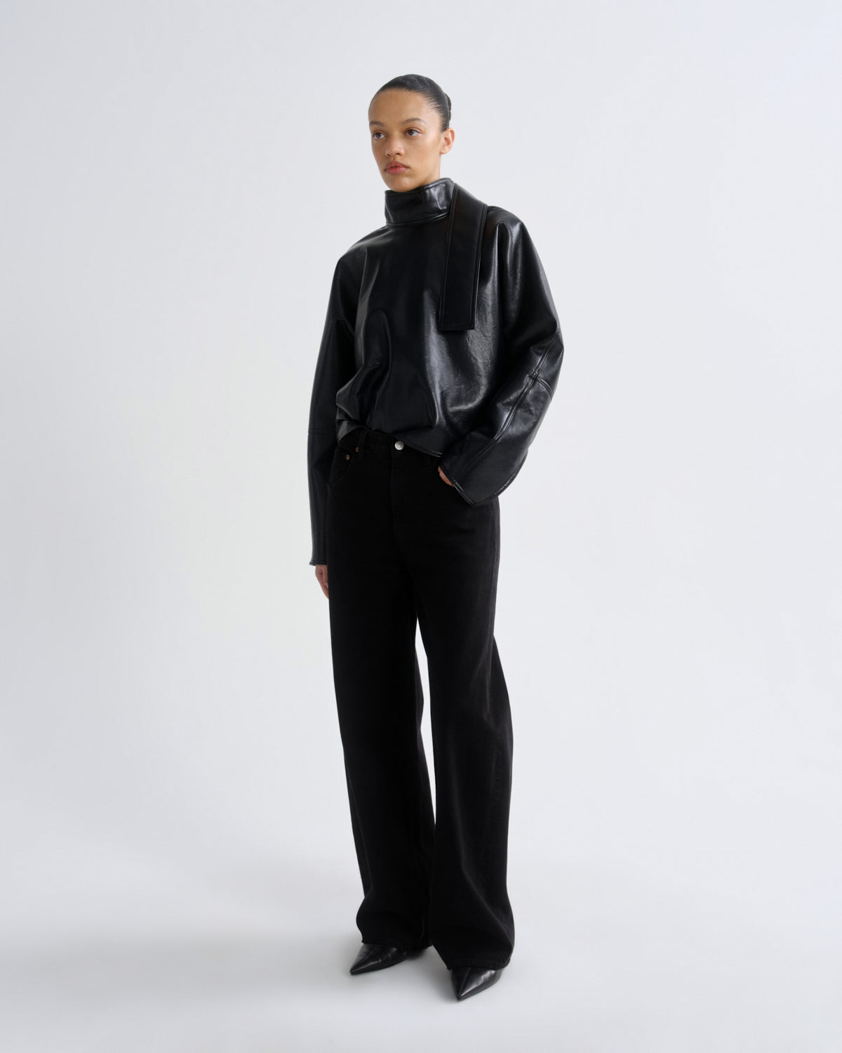 agolde-low-curve-jean-proof-damen-jeans-schwarz-rigid image 3