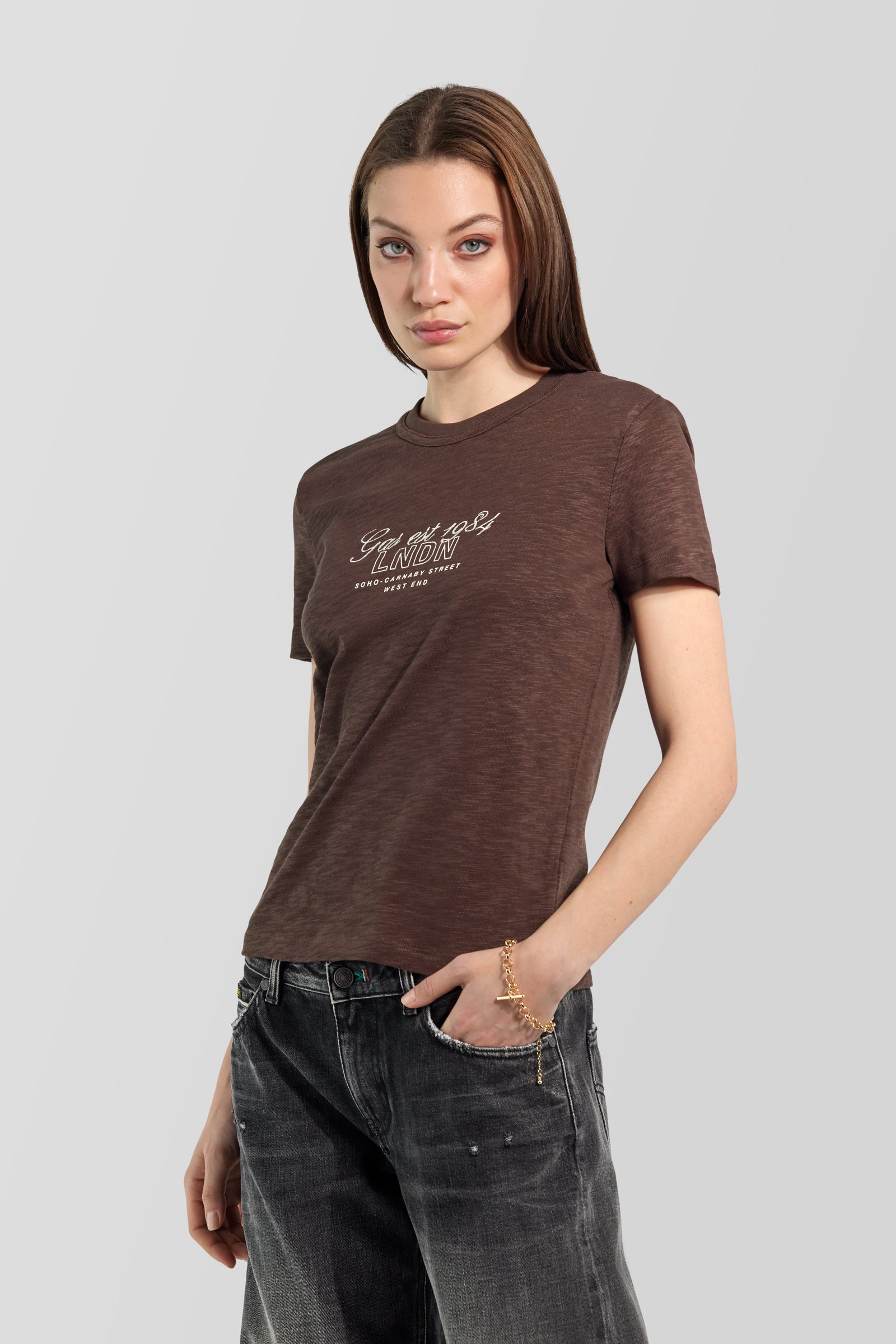 gas-tevys-m-c-new-city-4879-t-shirt-damen-slim-fit-london-print image 1