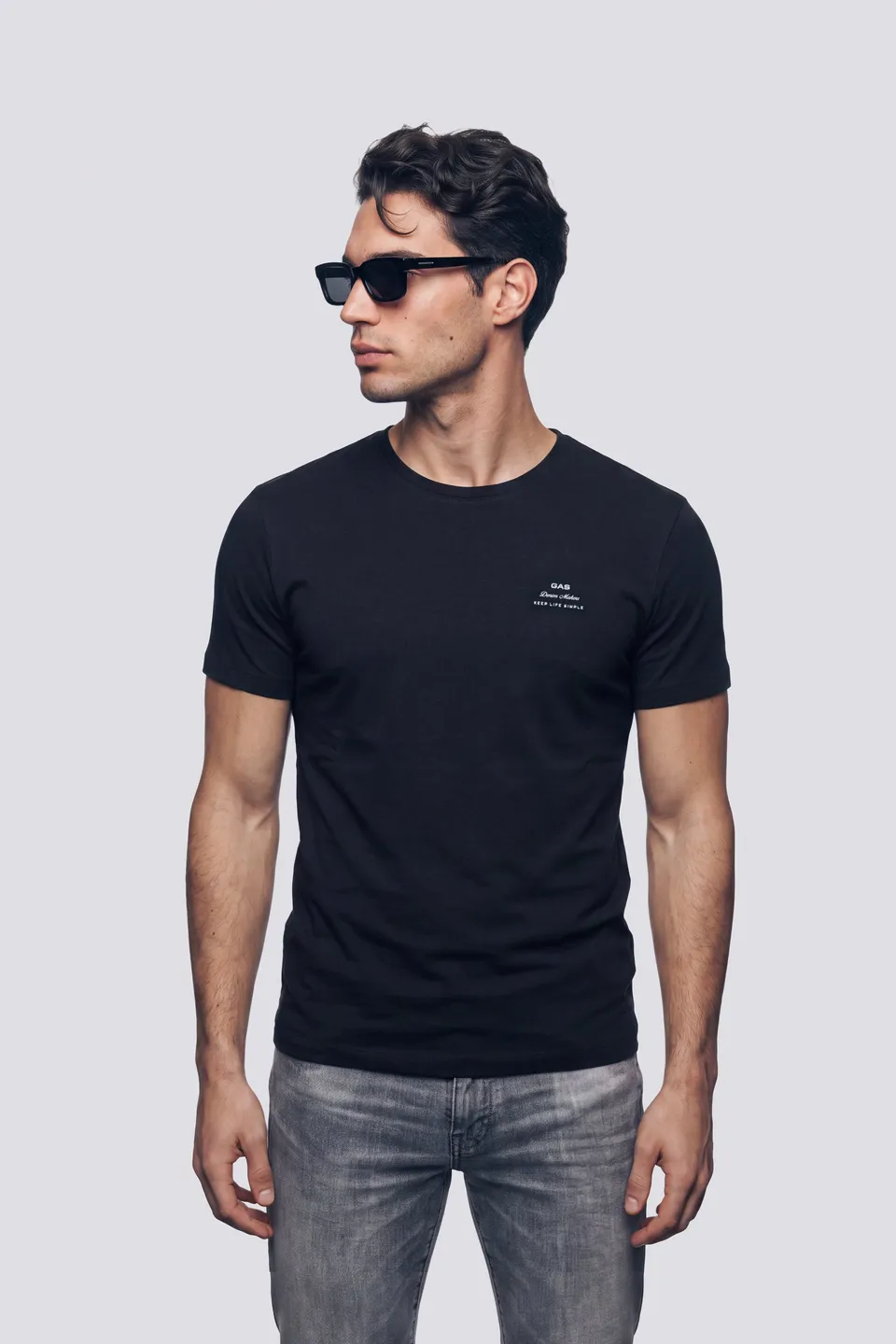 gas-scuba-life-simple-0200-t-shirt-herren-slim-schwarz image 1