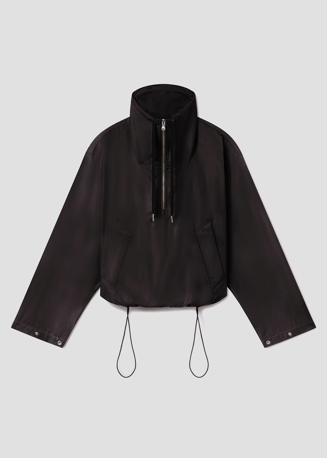 agolde-lydia-nylon-popover-anorak-jacke-schwarz-damen image 6