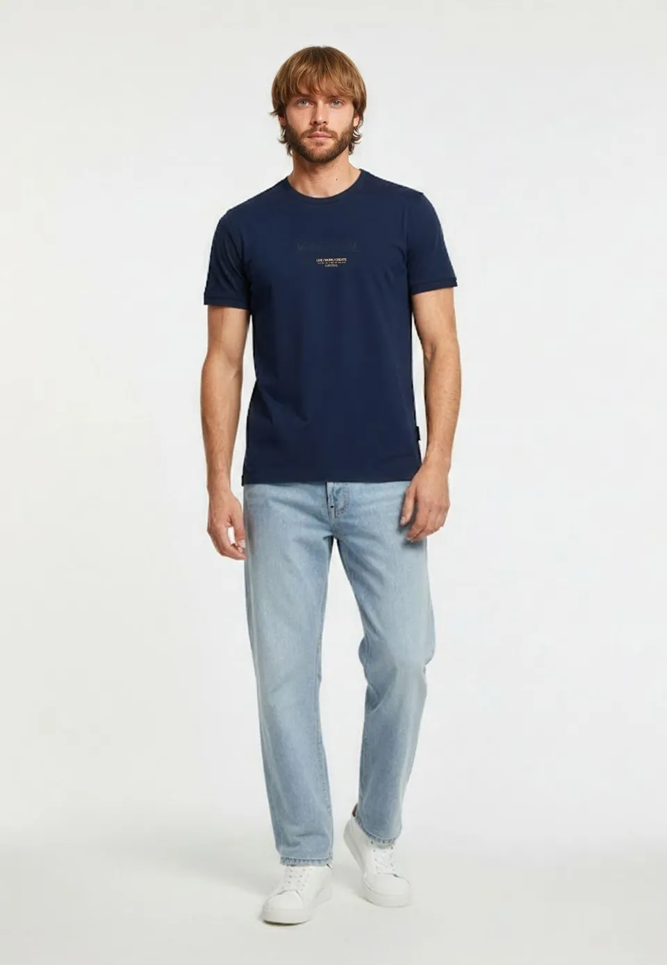 kaporal-niraj-t-shirt-herren-dunkelblau-regular image 1