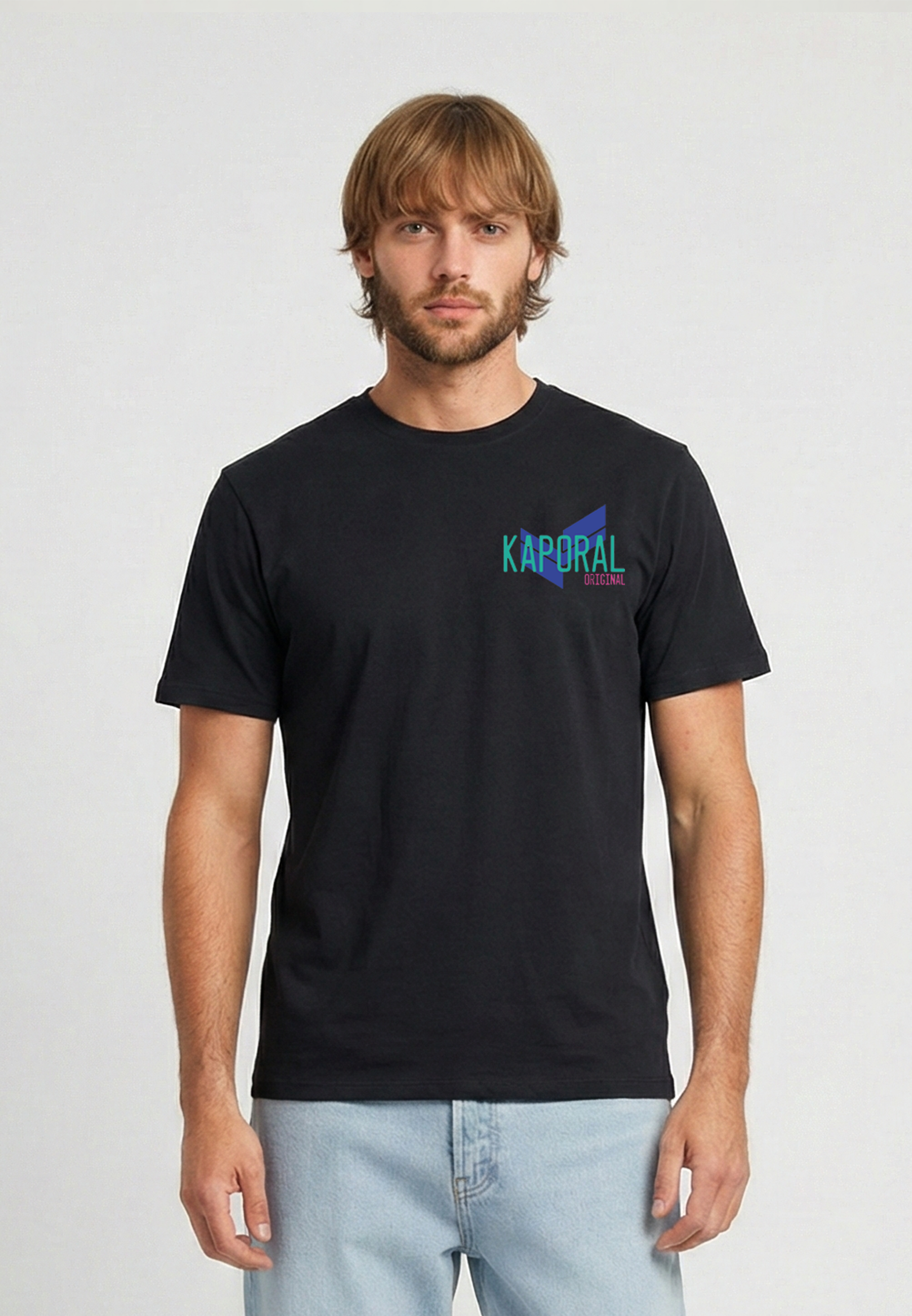kaporal-ridur-t-shirt-herren-schwarz-regular-baumwolle image 2