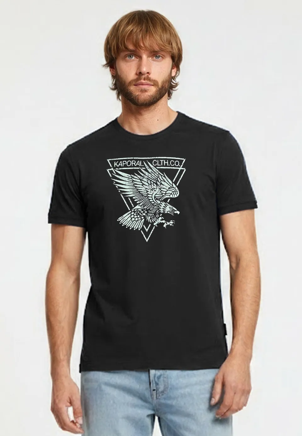 kaporal-eagle-t-shirt-herren-schwarz-adler-regular image 1