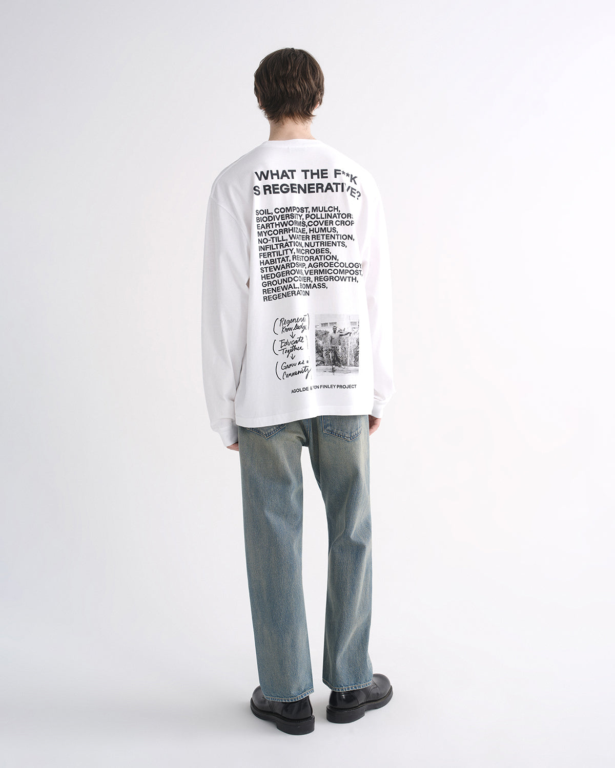 agolde-ron-finley-long-sleeve-tee-langarmshirt-soft-white image 2