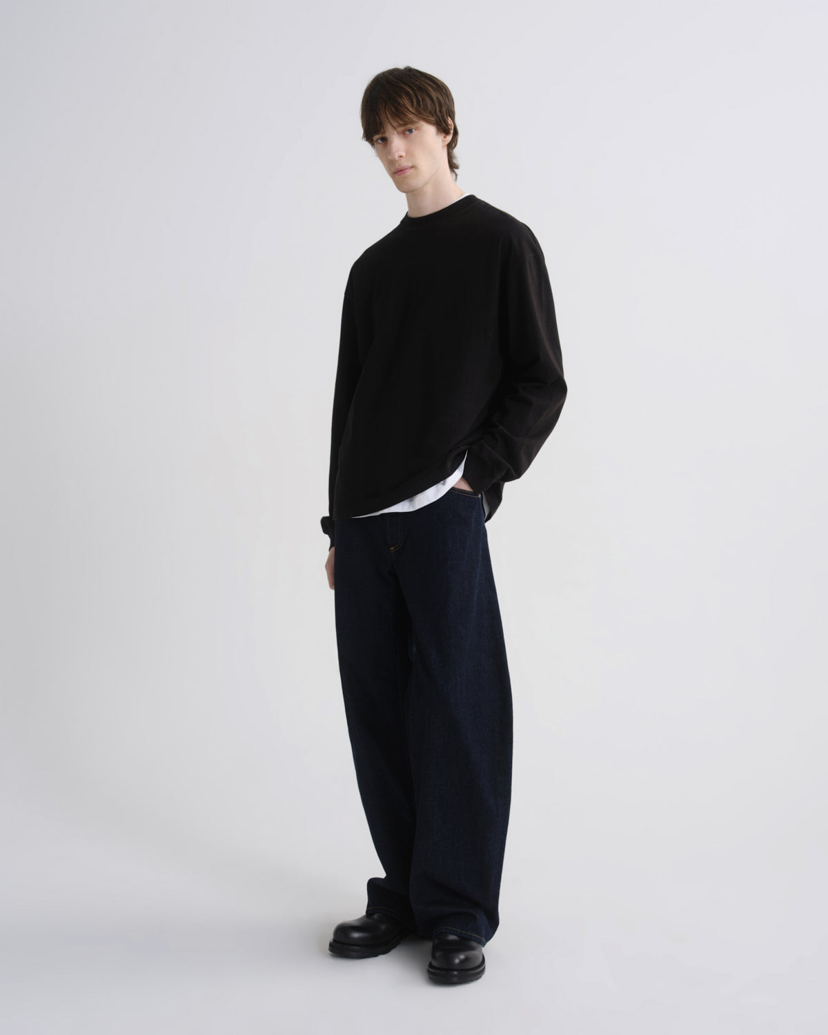 agolde-asha-long-sleeve-mock-neck-tee-schwarz image 5