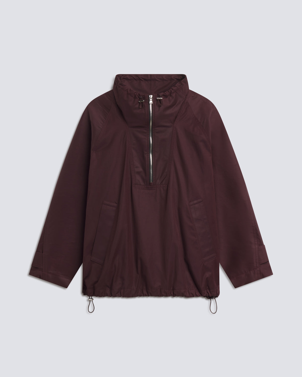 agolde-coulson-jacket-cordovan-damen-jacke-nylon-burgunder image 6