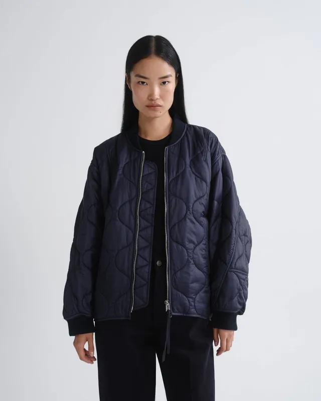 agolde-isla-quilted-jacket-steppjacke-ink-damen-navy image 1