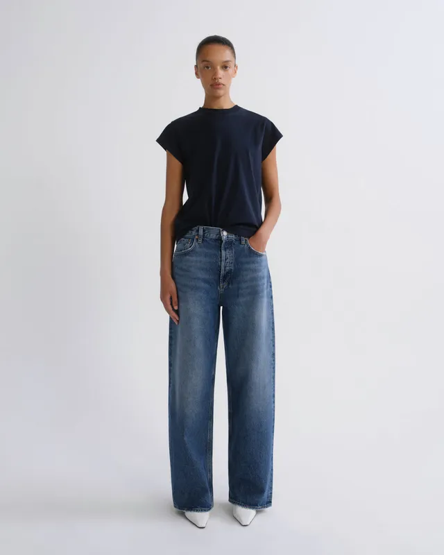 agolde-low-slung-baggy-jeans-essence-dunkelblau image 1