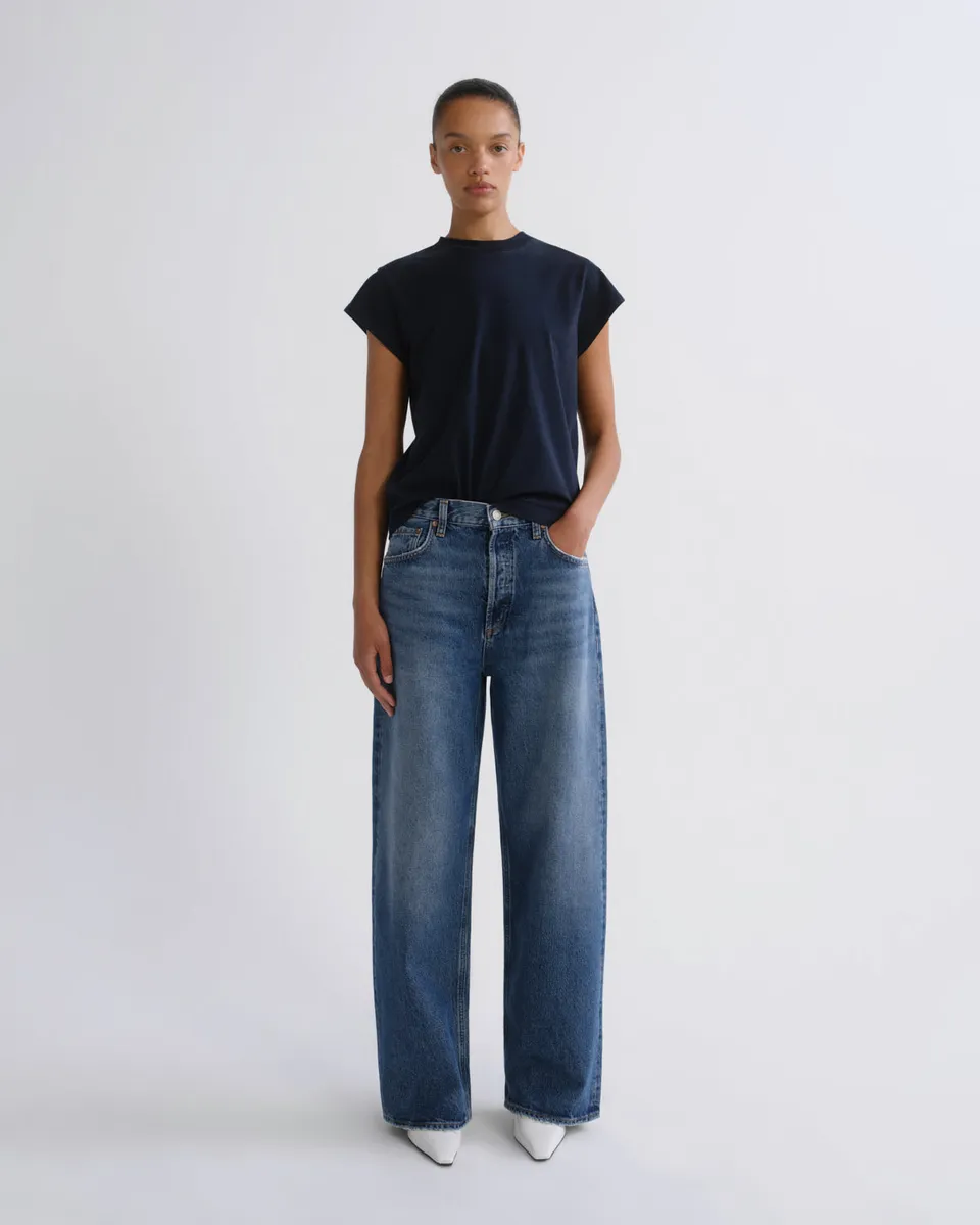 agolde-low-slung-baggy-jeans-essence-dunkelblau image 1